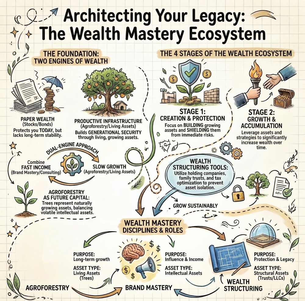 foundational philosophy of the Wealth Mastery Consortia, a framework designed by Victor to transition from volatile paper wealth to durable productive infrastructure.
